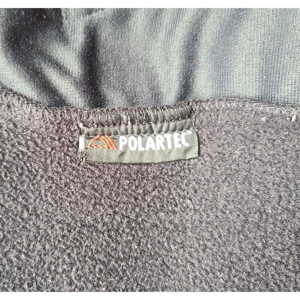The North Face Polartec Fleece Vest Mens XXL Black Full Zip Outdoor A195